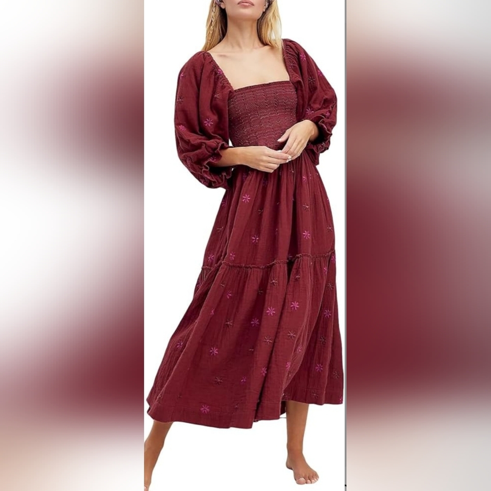 Free People Boho Maxi Dress Size Large